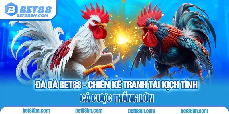 Đá gà trực tiếp BET88 kịch tính và hấp dẫn